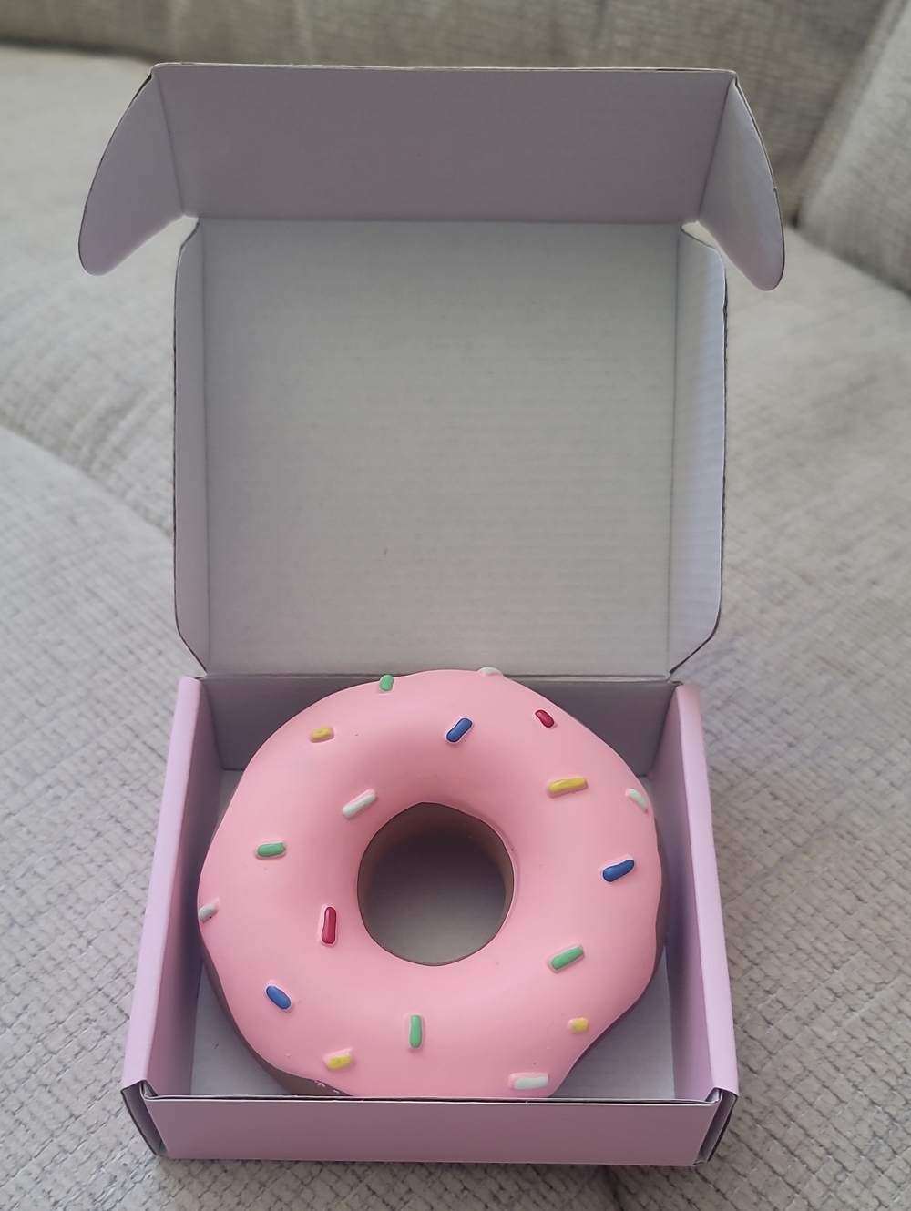 Pink Donut Toy with Sprinkles